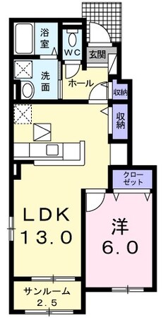 ピアチェＡの物件間取画像